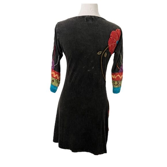 Rising International Mixed Material Stitched Dress Size Small - Picture 4 of 8